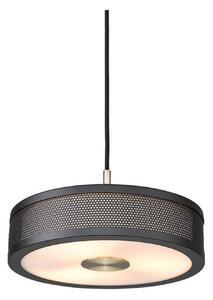 Lampă suspendată Frame 3, Ø 24 cm, negru/alamă