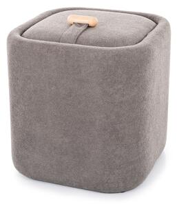 Taburet gri NAP cu spatiu de depozitare 37x37 cm