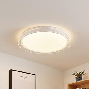Lindby plafonieră LED Sleya Ø 50 cm, alb, CCT, dimabil, reglabil, Alb, Camera de zi / sufragerie, Plastic, Modern