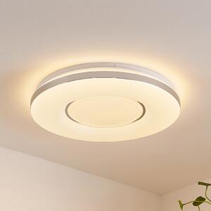 Lindby LED plafonieră Robini, Ø 48 cm, CCT, dimabil, reglabil, Metalic, Camera de zi / sufragerie, Metal, Modern
