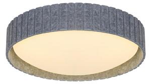 Lampă de perete Nordlux, Gri, Zona coridorului, Țesătură / Textil