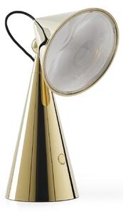 Lampă de masă Tom Dixon, POSE, reglabil, Auriu / Alamă, Camera de zi, Plastic, Design