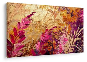 Tablou - Pictură abstractă de flori II. (90x60 cm)