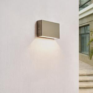 Arcchio LED lampă de exterior Karline, 530 lm, oțel inoxidabil, IP65, Metalic, Oțel inoxidabil, Modern, Soclu de perete jos