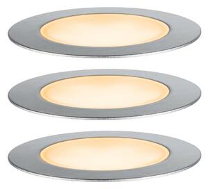 Spoturi Paulmann, LED-Bodeneinbauleuchte Set, reglabil, Gri, Metal, Modern