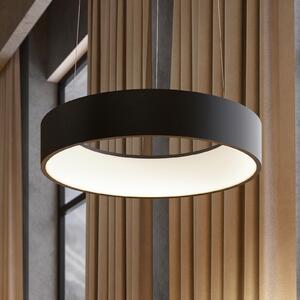 Arcchio Lampă suspendată LED Aleksi, Ø 45 cm, negru, metal, CCT, reglabil, Negru, Bucătărie, Metal, Modern