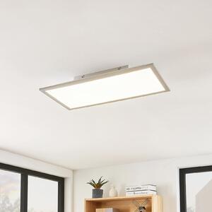 Lindby Panou LED Stenley, 4.000 K, 60 cm x 30 cm, argintiu/alb, Alb, Bucătărie, Plastic, Modern