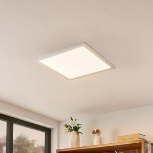 Lindby Smart LED ceiling panel Kjetil 40 x cm Tuya RGB, reglabil, Gri, Studiu / Birou, Metal, Modern