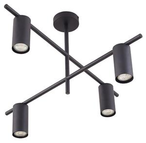 Plafoniere Lindby, Marilou, reglabil, Negru, Camera de zi, Metal, Modern