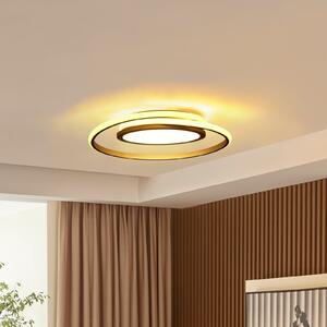 Lucande plafonieră LED Noud, 49 cm, argintiu, aluminiu, dimabil, reglabil, Metalic, dormitor, Metal, Modern