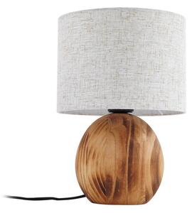 Lampă de masă Lindby, Mayumi, Lemn, Camera de zi, Lemn, Scandinavă
