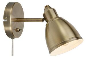 Lampă de perete Markslöjd, Auriu / Alamă, Camera de zi, Metal