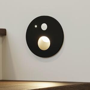 Arcchio Neru lampă LED cu senzor, rotundă, negru, Negru, Camera de zi / sufragerie, Metal, Modern, Corpuri de iluminat încastrate rotunde