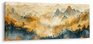 Tablou - Munți, acuarelă (120x50 cm)