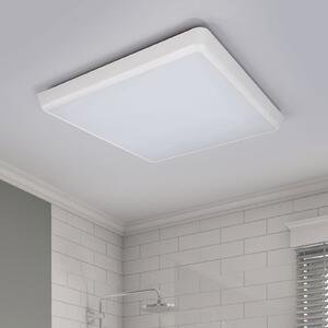 Arcchio plafonieră LED Augustin, 40 x cm, alb, IP54, Alb, Baie, Plastic, Modern