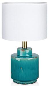 Lampă de masă Markslöjd, Cous, Albastru, Camera de zi, Ceramică, Modern