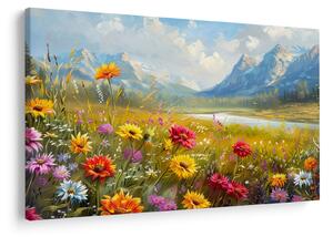 Tablou - Peisaj pictat (90x60 cm)