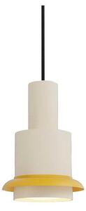 Chaumont Lustră Pendul Ø15xH22 White/Yellow