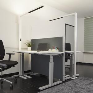Arcchio Lampadar LED pentru birou Jolinda, alb, metal, senzor, reglabil, Alb, Studiu / Birou, Metal, Modern, Proiector vertical