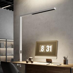 Arcchio LED lampă de birou Jolinda, alb, metal, dimabil, reglabil, Alb, Studiu / Birou, Metal, Modern, Birou de masă