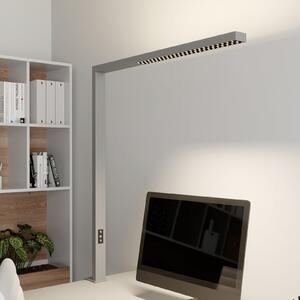 Arcchio LED lampă de birou Jolinda, argintiu, metal, dimabil, reglabil, Gri, Studiu / Birou, Aluminiu, Modern, Birou de masă
