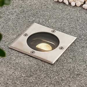 Lucande Doris - Spot de pardoseală cu LED, formă unghiulară, Metalic, Metal, Modern, Luminile încastrate unghiulare