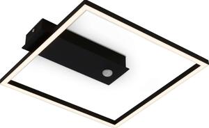 Briloner 3770-015 - Lampă de tavan LED cu senzor FRAME LED/14W/230V 3000K 32x30 cm neagră
