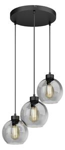 Lustră Pendul TK Lighting, Cubus, reglabil, Gri, Camera de zi, Sticlă, Modern