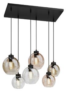 Lustră Pendul TK Lighting, Cubus, reglabil, Multicolor, Camera de zi, Sticlă, Modern