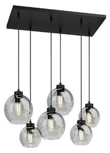 Lustră Pendul TK Lighting, Cubus, reglabil, Gri, Camera de zi, Sticlă, Modern