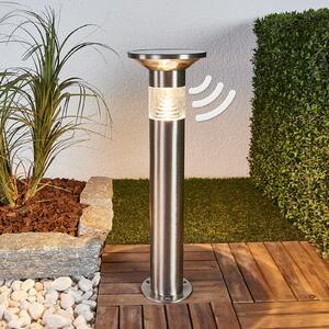 Lindby lampă cu soclu LED Jalisa, 54 cm, solar, senzor, Metalic, Metal, Modern, Lumini solare