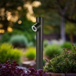 Lindby Lolani aluminiu bornă luminoasă 1 bec 60 cm, Negru, Metal, Modern