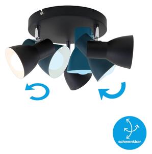 Briloner 2860-035 - Lampă spot CUP 3xE14/25W/230V negru