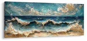 Tablou - Pictura mării (120x50 cm)