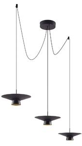 Lustră Pendul Lindby, Norvind, reglabil, Negru, Sala de mese, Metal, Modern