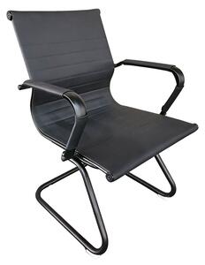 Scaun vizitator conferinte, Valter, Negru, 55.5x48x88 cm