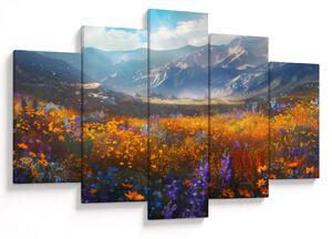 Tablou - Peisaj montan pictat II. (150x105 cm)