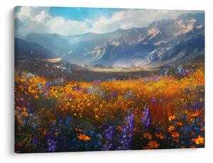 Tablou - Peisaj montan pictat II. (70x50 cm)