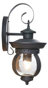 Lampă de Exterior Lindby, Farley, reglabil, Negru, Balcon, Metal, Antichitate