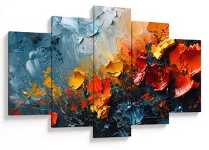 Tablou - Pictură abstractă de flori III. (150x105 cm)