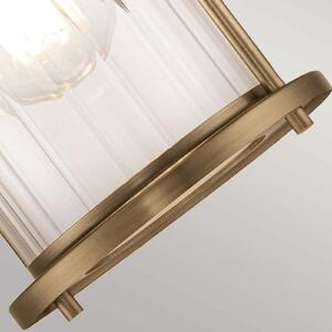 QUOIZEL Aplică Riggs IP44, alamă antică, 1 lumină, Bronz / Alamă Veche, Baie, Metal