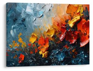 Tablou - Pictură abstractă de flori III. (70x50 cm)