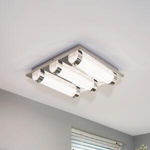 EGLO Tolorico plafonieră LED, 35 cm pătrat, Metalic, Camera de zi / sufragerie, Metal, Modern, Plafon cu flacără multiplă