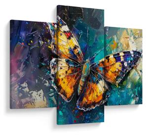 Tablou - Fluture, pictură în ulei (90x60 cm)