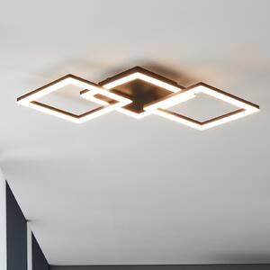 EGLO connect Paranday-Z plafonieră LED 3 bec 65cm, reglabil, Negru, Camera de zi / sufragerie, Metal, Modern