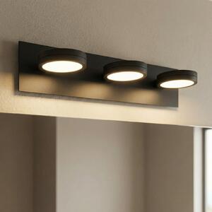 LIGHTME lampă LED oglindă Aqua down 3 becuri negru, Negru, Baie, Metal, Modern