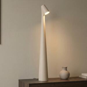 Vibia Lampa de masă cu baterie LED Africa, înălțime 40 cm, bej deschis, reglabil, Bej, Camera de zi / sufragerie, Metal, Design