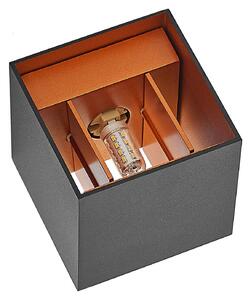 Lampă de perete Arcchio, Zuzana, Negru, Camera de zi, Aluminiu, Modern
