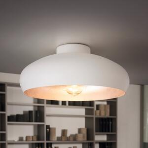 EGLO Plafonieră metalică Mogano, Ø40cm, alb, reglabil, Alb, Camera de zi / sufragerie, Metal, Scandinavă