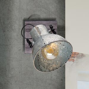 EGLO Barnstaple plafonieră cu design industrial o sursă, reglabil, Gri, Camera de zi / sufragerie, Metal, Design industrial